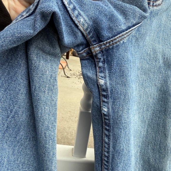 Vintage Gap 90s Reverse Gap Mom Straight Leg Denim Jeans Size 16 33.5” - Picture 5 of 9